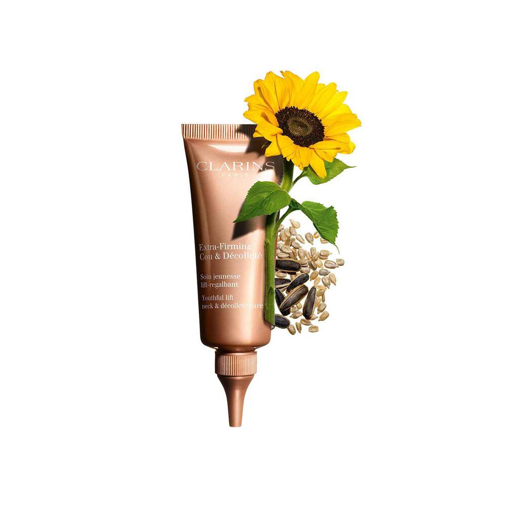 Extra-Firming Neck & Décolleté packshot med ingredienser