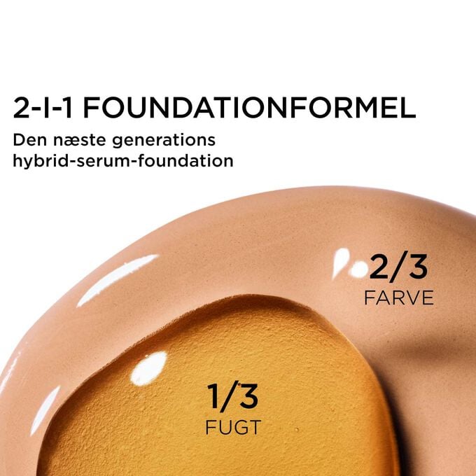 Fokus p&aring; fusionen af to teksturer &ndash; serum og foundation &ndash; i Clarins&rsquo; innovative serum-foundation-formel, der giver n&aelig;ste generations d&aelig;kkeevne.