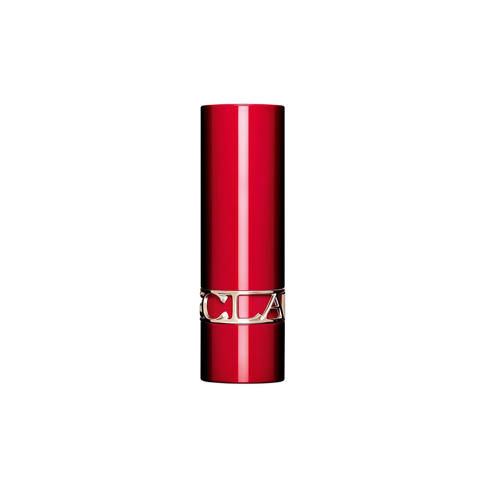 Packshot af det genopfyldningsbare etui til Joli Rouge l&aelig;bestift fra Clarins, der fremh&aelig;ver dens b&aelig;redygtige og elegante design.