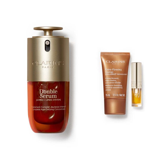 Age-Control hudplejes&aelig;t - Clarins Double Serum &amp; Extra-Firming Energy