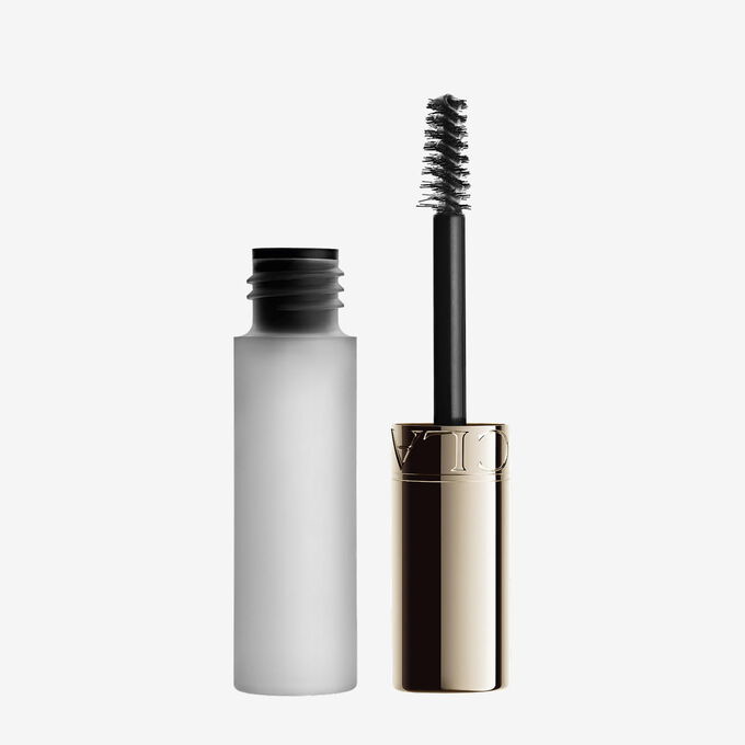 Packshot af Clarins Clear Brow Gel, designet til at forme, l&oslash;fte og fiksere bryn for et velplejet, naturligt og langvarigt hold.