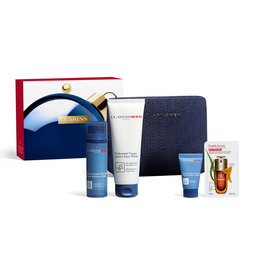 Produktbillede af Clarins Men hudplejejules&aelig;t med must-haves til en komplet daglig hudplejerutine til m&aelig;nd