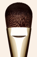 Flat foundation brush