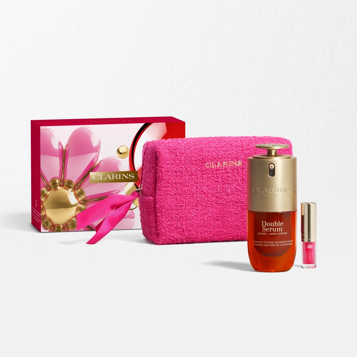 Age-control hudplejes&aelig;t &ndash; Clarins Double Serum &amp; Lip Comfort Oil