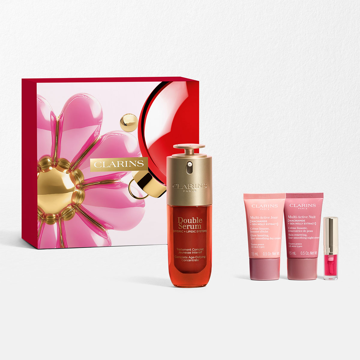 Age-Control ansigtsplejes&aelig;t &ndash; Clarins Double Serum &amp; Multi-Active
